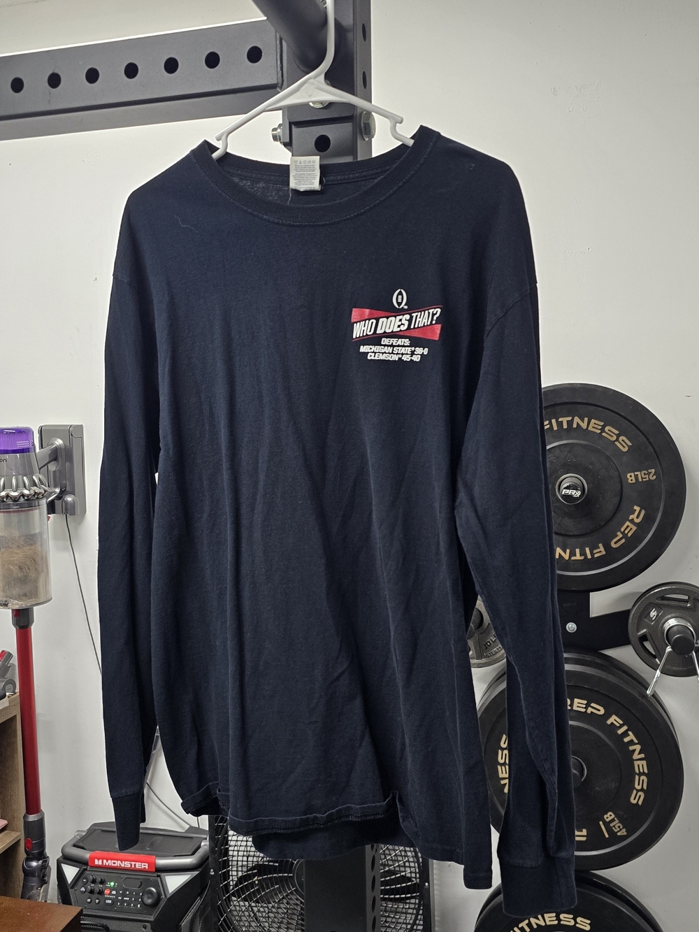 Black Long-Sleeve Graphic Tee - Who Does That?